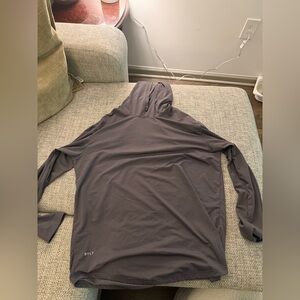 BYLT Gray Hooded Long Sleeve Shirt